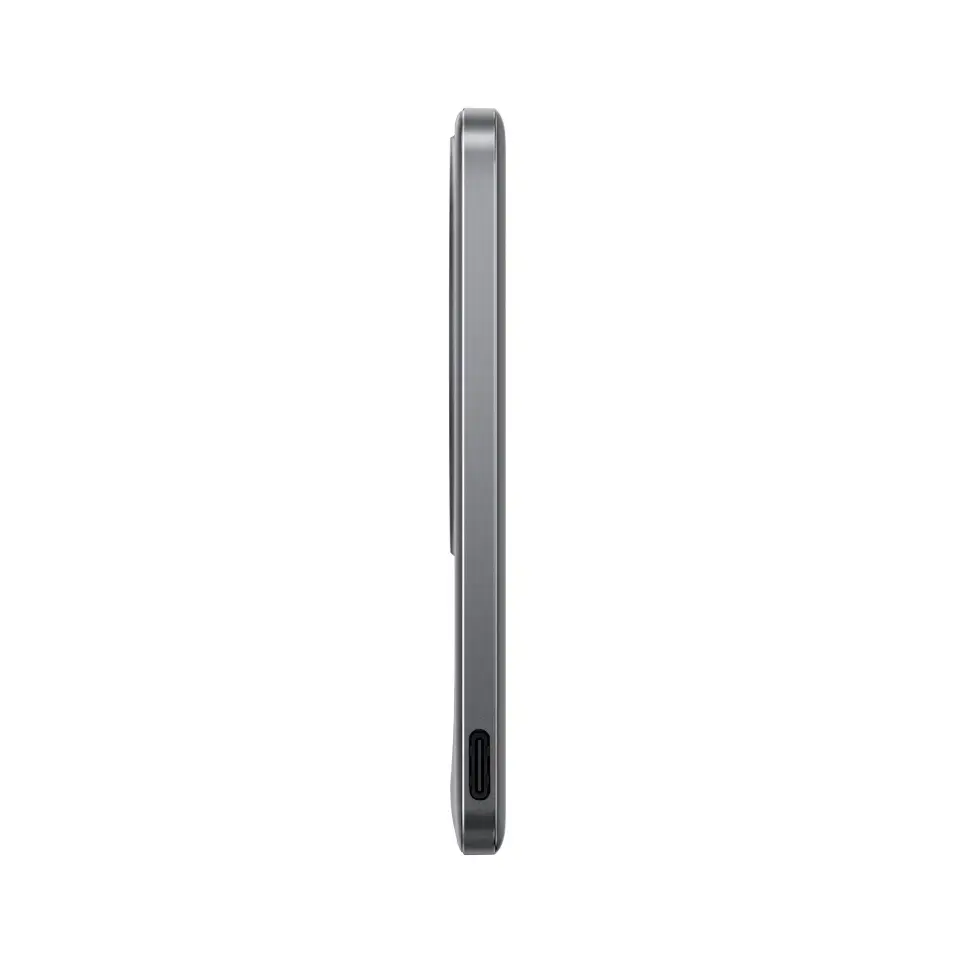 OnePlus Slim Magnetic ārējais akumulators (powerbank) | 5000 mAh | MagSafe | sudraba krāsā, pelēks