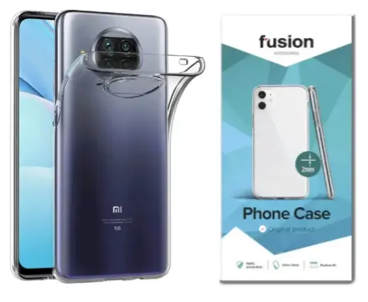 Fusion Ultra Clear Series 2 mm silicone case for Xiaomi Mi 10T | Mi 10T Pro 5G transparent (EU Blister)