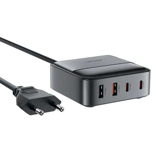 Acefast Z6 tīkla lādētājs | 65W | 2x USB-A | 2x USB-C | melns