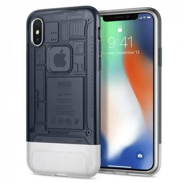 Spigen Classic C1 vāciņš iPhone X grafīts