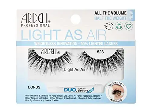 Ardell Light as Air False Eyelashes with Glue Type 523 1 G