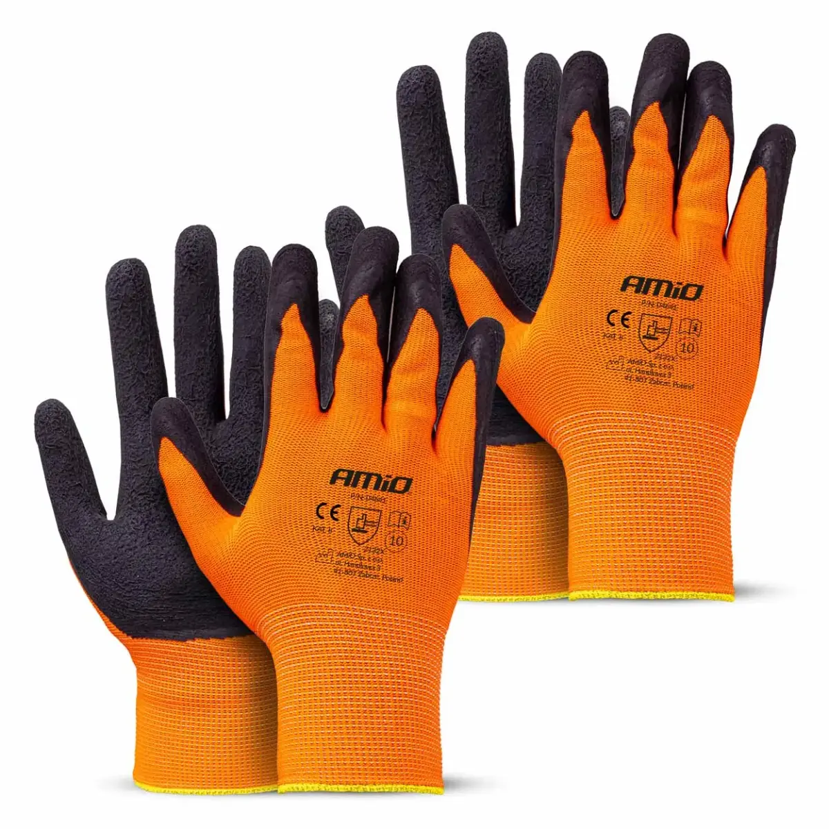 PE Latex foamsafety gloves 4 pcs Size 10 (2 pairs), 2132X AMIO-04641