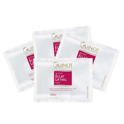 Set, Guinot, Eclat, Vitamin C, Lifting, Night, Cream Mask, For Face, 4 pcs, 19 ml