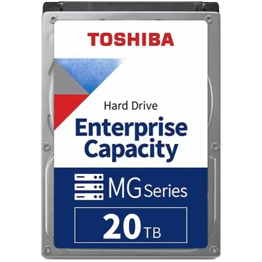 HDD Server TOSHIBA MG11 20TB MAMR 512e, 3.5'', 1024MB, 7200RPM, SATA, SKU: HDEB038GEA51F