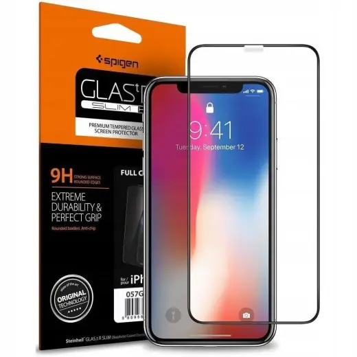 Spigen aizsargstikls telefonam iPhone 11 melns