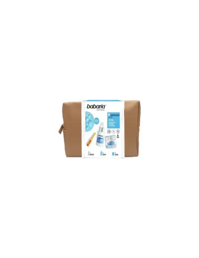 BABARIA FACIAL ACIDO HYALURONICO NECESER DORADO