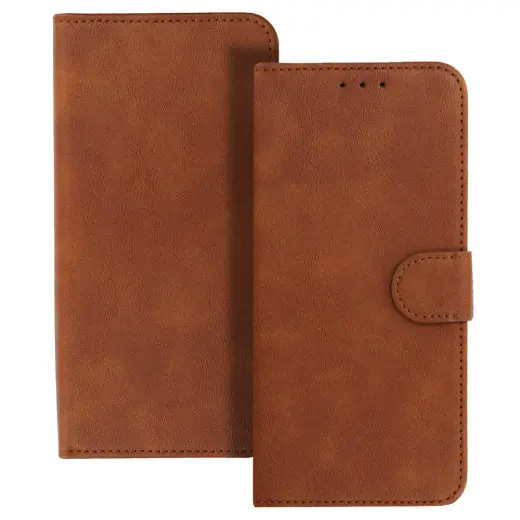 COMMON Universal Book Case (SIZE M) for Samsung S21/S10/Note/Note 2/Note 3/Huawei P30 Lite/P9/P9 Lite/Sony Xperia Z3/Z4/Z5 brown