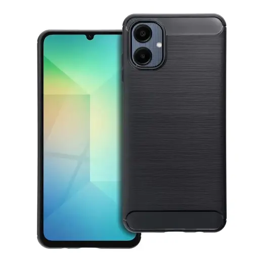 Carbon phone case for Samsung Galaxy A06 4G (A065) black