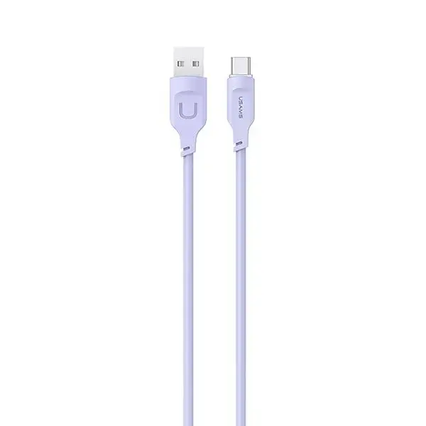 USAMS Lithe Series SJ568USB03 datu pārraides un uzlādes vads | USB-C | 36W | 1.2m | violets
