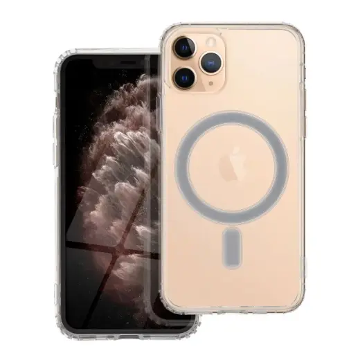 Clear Mag maciņš ar MagSafe atbalstu telefonam iPhone 11 Pro caurspīdīgs