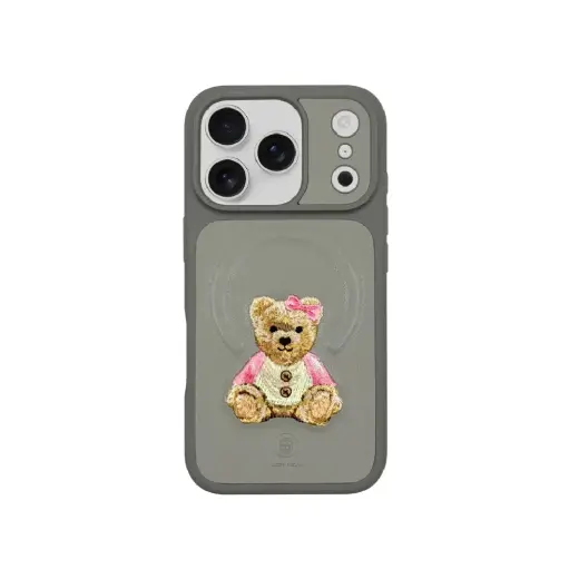 Zuck Bear Everley maciņš ar MagSafe atbalstu telefonam iPhone 17 Pro pelēks