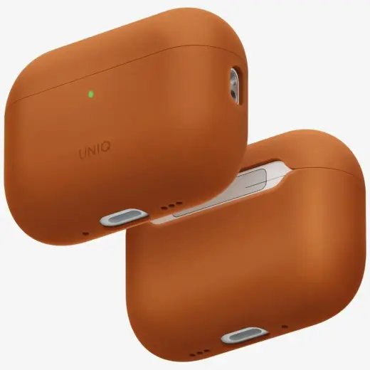 Etui UNIQ Lino do AirPods Pro 3 gen       Silicone pomarańczowy