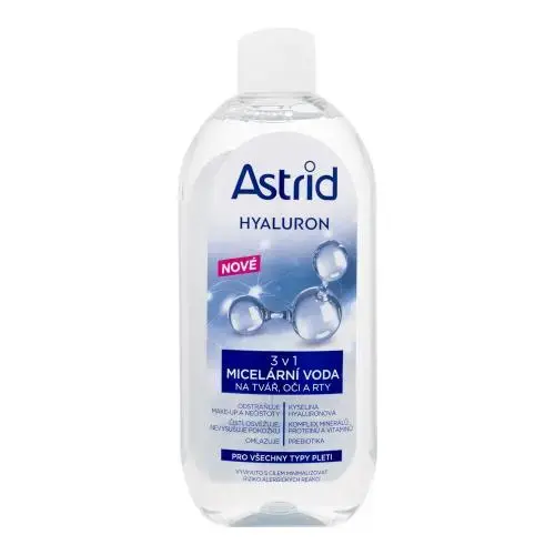 Astrid Micellar Water for Face, Eyes and Lips 3 in 1 Hyaluron 400 Ml