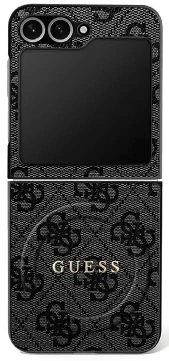 Case Guess 4G Classic MagSafe for Samsung Galaxy Z Flip7 black
