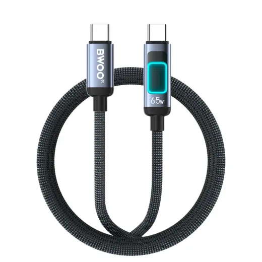 BWOO X324CC провод для передачи данных и зарядки | USB-C на USB-C | PD | 60W | с LED дисплеем
