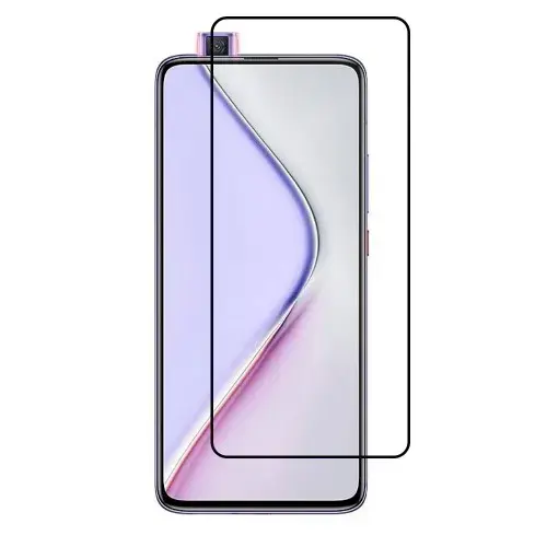 Fusion Full Glue 5D Tempered Glass Aizsargstikls Pilnam Ekrānam Xiaomi Poco F2 Pro | Redmi K30 Pro Melns