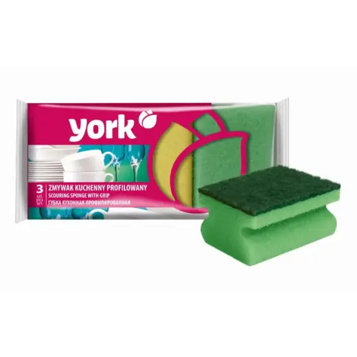 Abrasive dishwashing sponge 3 pcs.