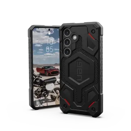 UAG Monarch case for Samsung Galaxy S24 - black kevlar