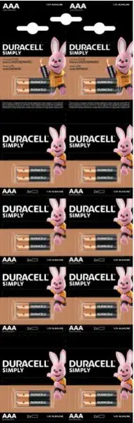 Baterijas DURACELL Simply  AAA  HBDC 2.gab
