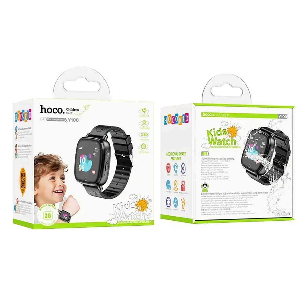 Smartwatch for kids Hoco 1,44" 2G with call function Y100 black