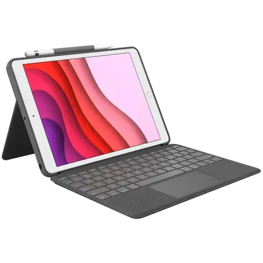 LOGITECH Combo Touch for iPad (7th, 8th, and 9th gen) - GRAPHITE - UK