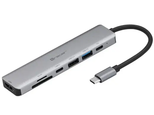 Adapter A-2, USB Type-C with card reader, HDMI 4k, USB 3.0, PDW 60W