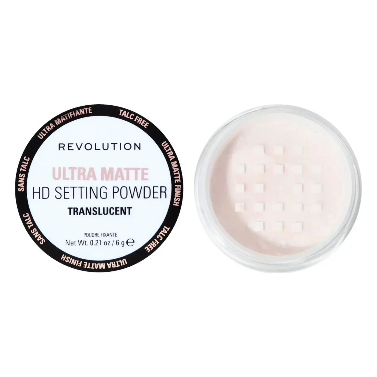 Makeup Revolution, HD Matte Loose Setting Powder, Matte, Loose Setting Powder, 6 g