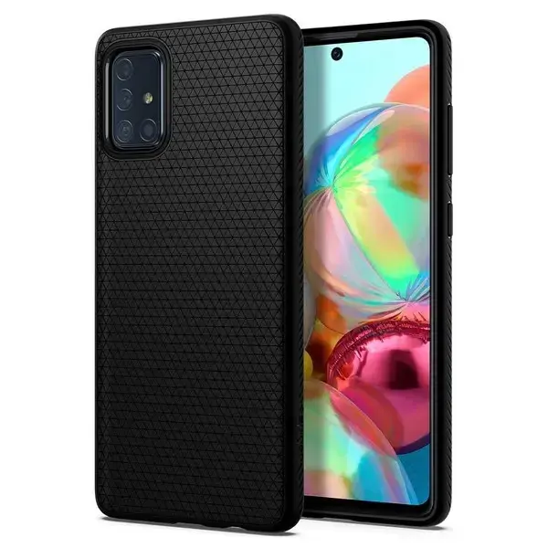 Spigen Liquid Air vāciņš Samsung Galaxy A71 Melns
