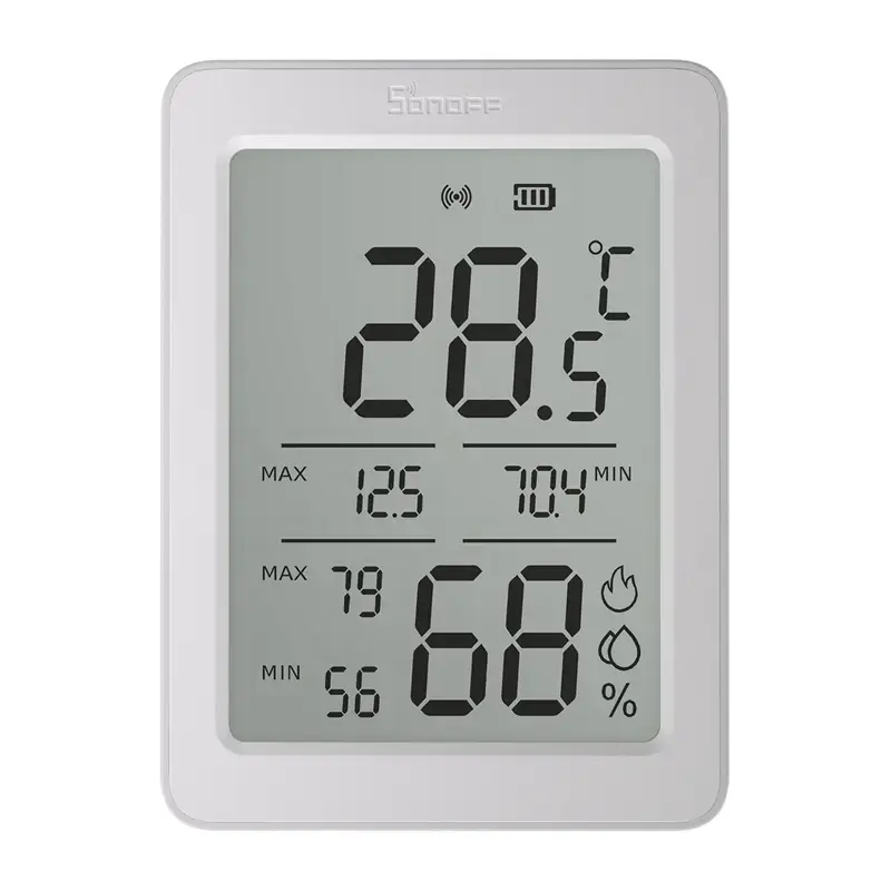 SONOFF ZigBee SNZB-02DR2 Temperature and Humidity Sensor, 2-Pack