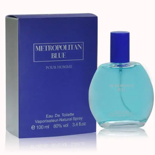 Fine Perfumery Metropolitan Blue (EDT) Eau de Toilette for Men 100 ml