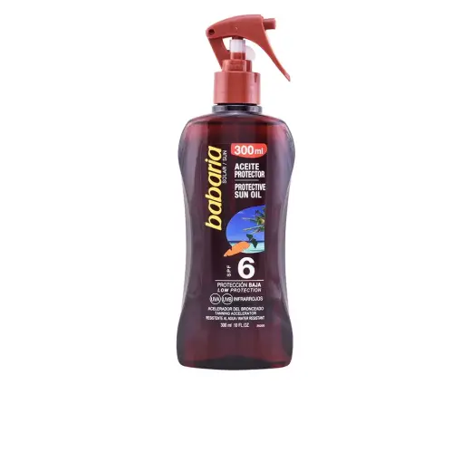 Babaria Spf6 Protective Sun Oil With Carrot Oil 300ml