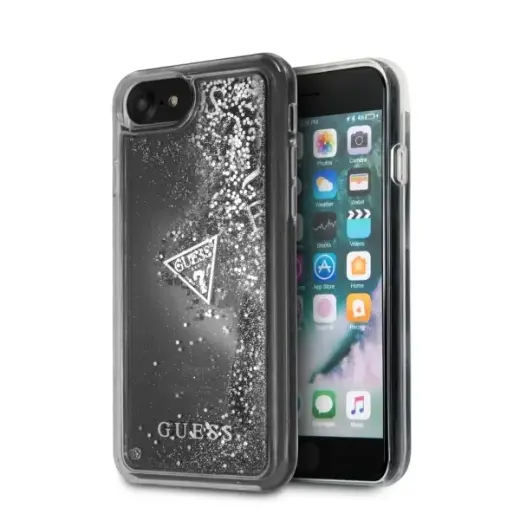 Guess GUHCI8GLUFLSI iPhone 7|8|SE 2020 | SE 2022 silver|srebrny hard case Glitter Liquid