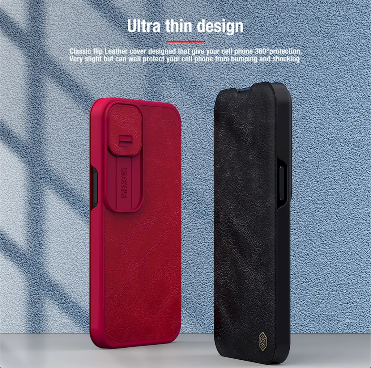 Nillkin Qin Book PRO Case for iPhone 13 Red