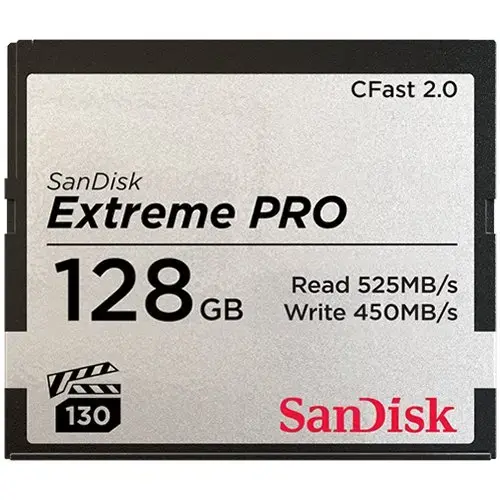 SANDISK Extreme PRO CFAST 2.0 128GB 525MB/s VPG130