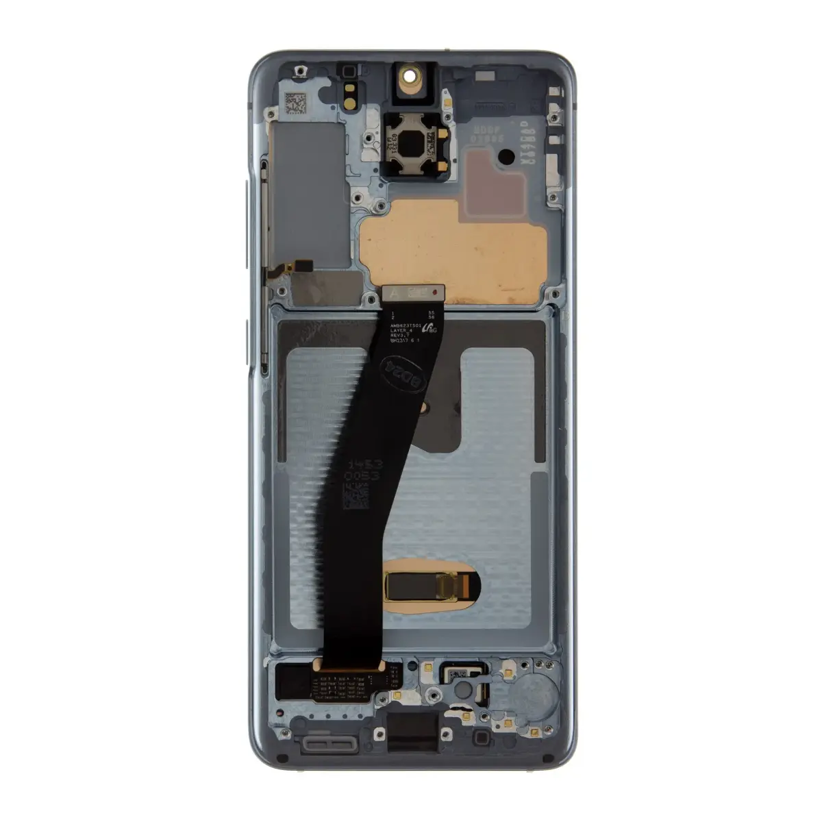LCD display + Touch + Front Cover Unit Samsung G980/G981 Galaxy S20 Cloud Blue No Camera (Service Pack)