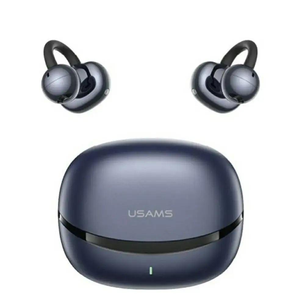 Headphones TWS USAMS R03 Echo Clip-on Bluetooth 6.0 wireless blue