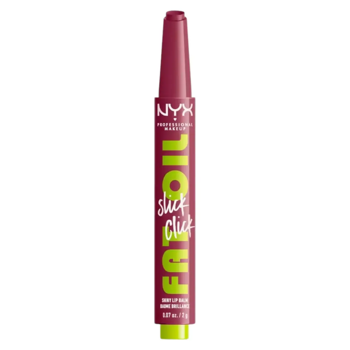 Nyx, Fat Oil Slick Click, Vegan, Glossy, Lip Balm, 07, DM Me, 2 g