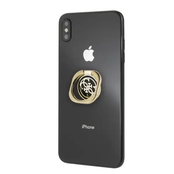 Guess Ring stand GURSEQGBK złoto-czarny |gold & black 4G