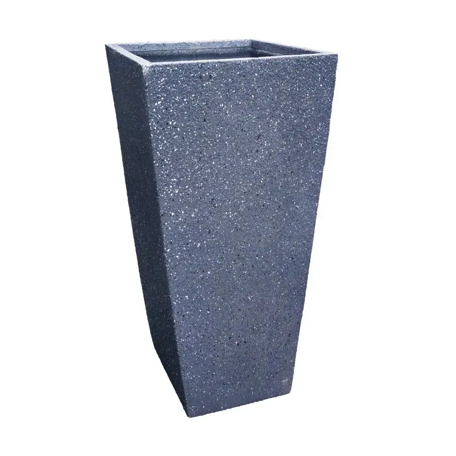 BESK Glass fiber flower pots 35x35x70cm