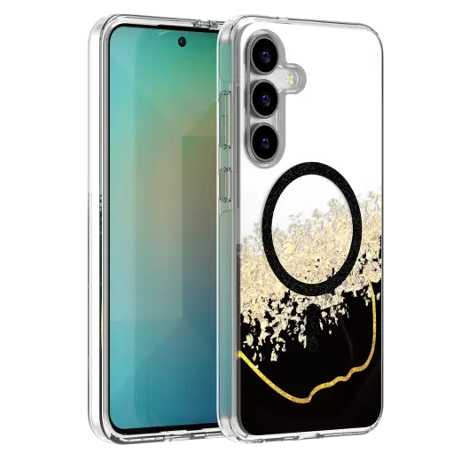 Epoxy Mag telefono dėklas su MagSafe palaikymu Samsung Galaxy S26+ (S947) juodas