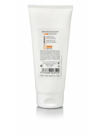 Bruno Vassari, City & Beach, Titanium Dioxide, Hydrating, Morning, Cream, For Face, SPF 40, 200 ml