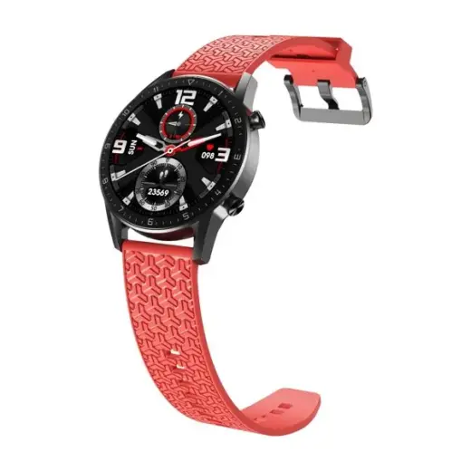 Fusion Accessories Y viedpulksteņa siksniņa priekš Samsung Galaxy Watch (46 mm) | silikons | sarkana