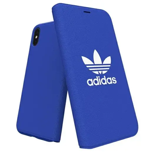 Adidas Booklet Case Canvas iPhone X|Xs blue|niebieski 30279