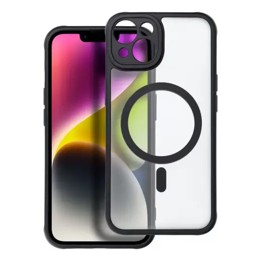 FULL MATTE MAG COVER phone case with MagSafe support for iPhone 14 black
