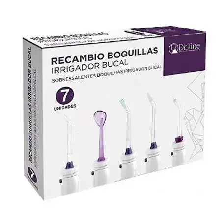 DR. LINE Dr. Line Clarben Oral Irrigator Nozzle Replacement Tips, 7 Units