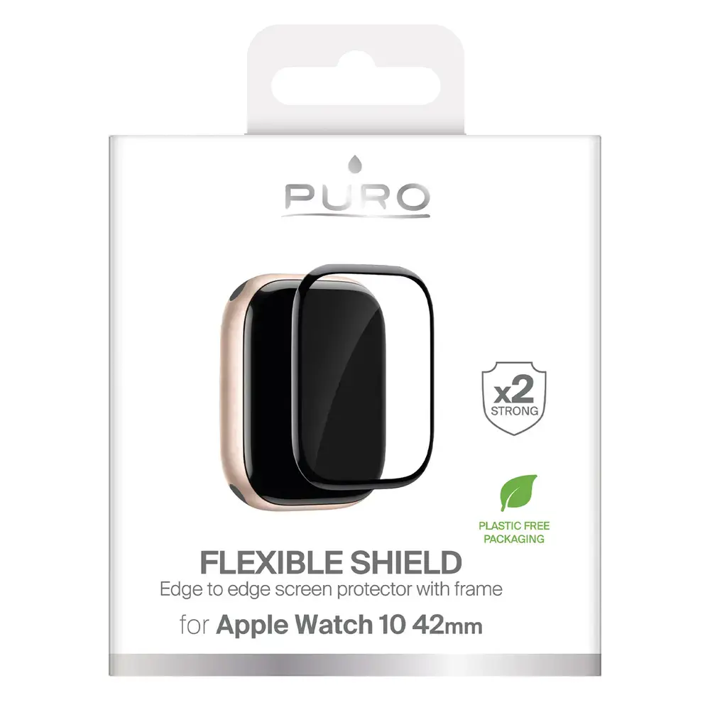 Puro aizsargplēve priekš Apple Watch Series 10/11 (42 mm) | melna