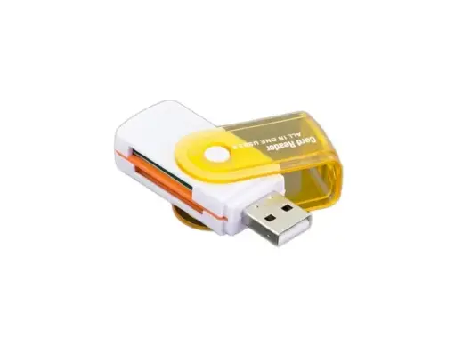 Fusion kompaktais karšu lasītājs SDHC | Micro SD | SDXC | M2 | TF | oranžs