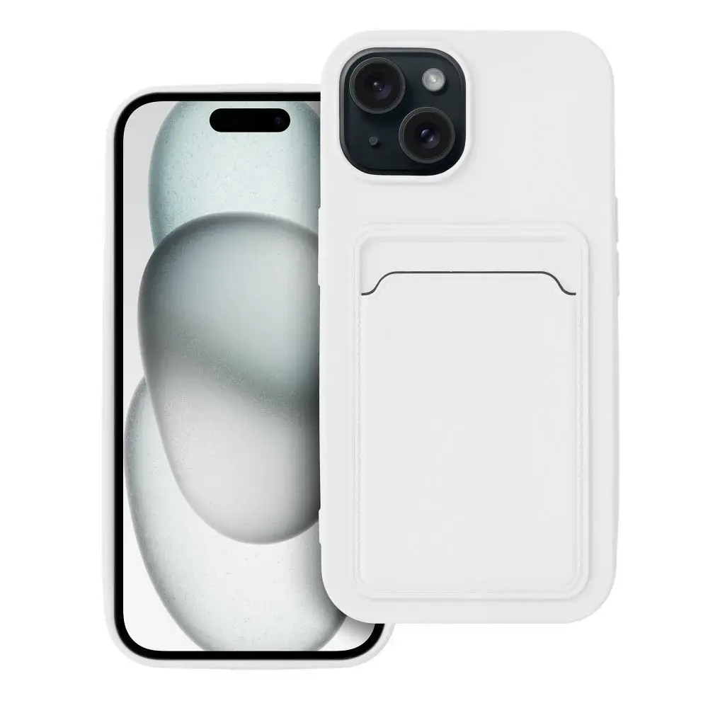 Case for iPhone 15 Card Case white