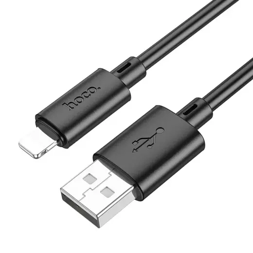 Hoco X88 провод для передачи данных и зарядки | USB-A на Lightning | 12W | 1m | чёрный