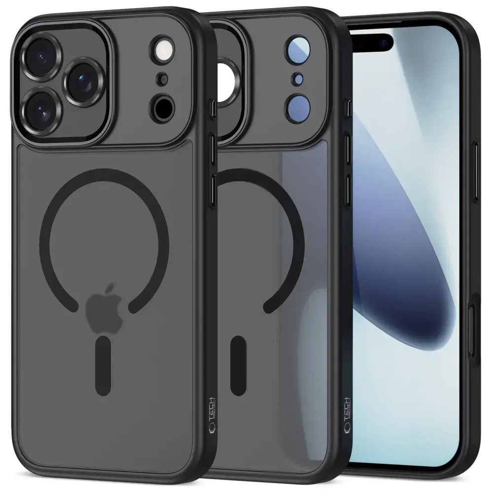TECH-PROTECT MAGCAM maciņš ar MagSafe atbalstu telefonam Apple iPhone 17 Pro Max matēts melns